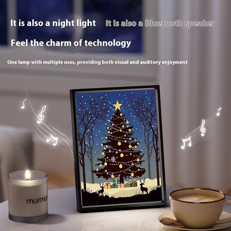 Christmas Tree Bluetooth Speaker - Luminous Art Ornament 2024 - Oba Buy