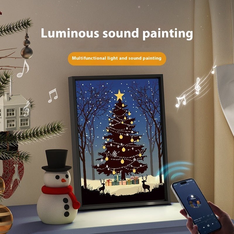 Christmas Tree Bluetooth Speaker - Luminous Art Ornament 2024 - Oba Buy