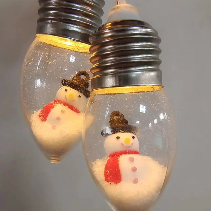 Christmas Tree String with Cartoon Snowman Ornaments – Decor - Oba Buy