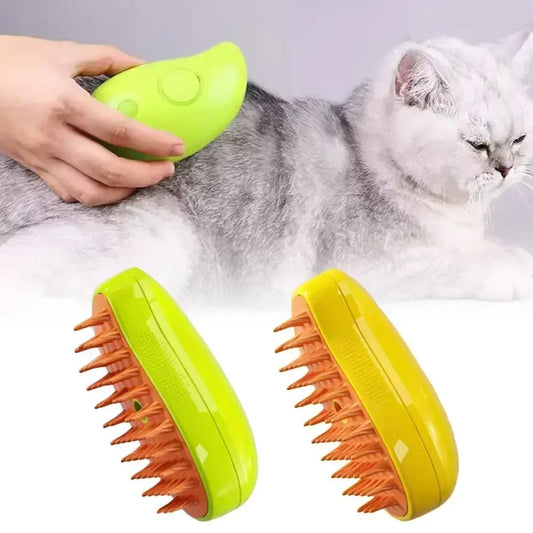 Electric Pet Brush - Cat/Dog Grooming, Massage & Hair Removal - Oba Buy
