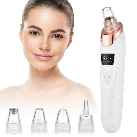 Blackhead Remover Vacuum Suction USB Rechargeable Facial Pore Cleaner Comedone Spot Acne Pimple Black Head Extractor Care Tools - Oba Buy