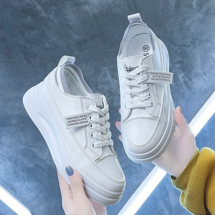 Fashion Sports High Casual Shoes White Shoes Women - Oba Buy