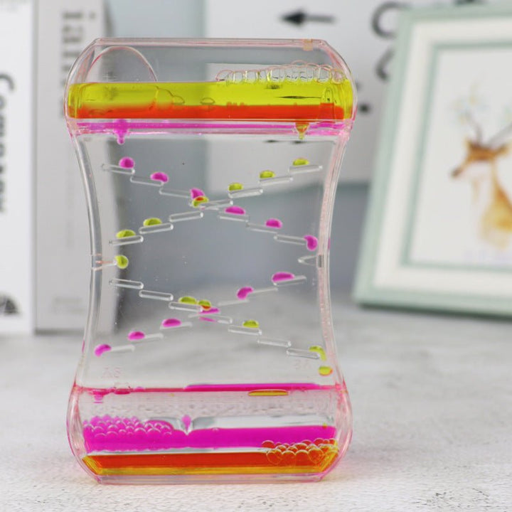 Creative Cruise Fluid Liquid Hourglass Quicksand Timer 2024 Ins Living Room Office Ornaments Desk Table Decorations Home Decor - Oba Buy