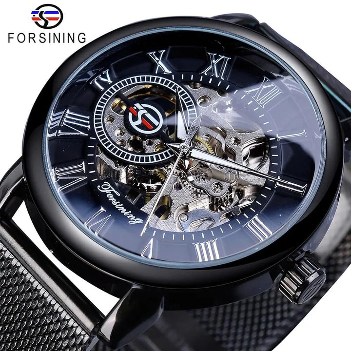 Forsining Retro Skeleton Sport Watch for Men - Top Luxury - Oba Buy