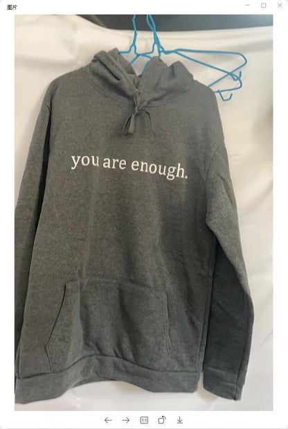 Inspirational Women's Hoodie - Plush Letter Print Design - Oba Buy