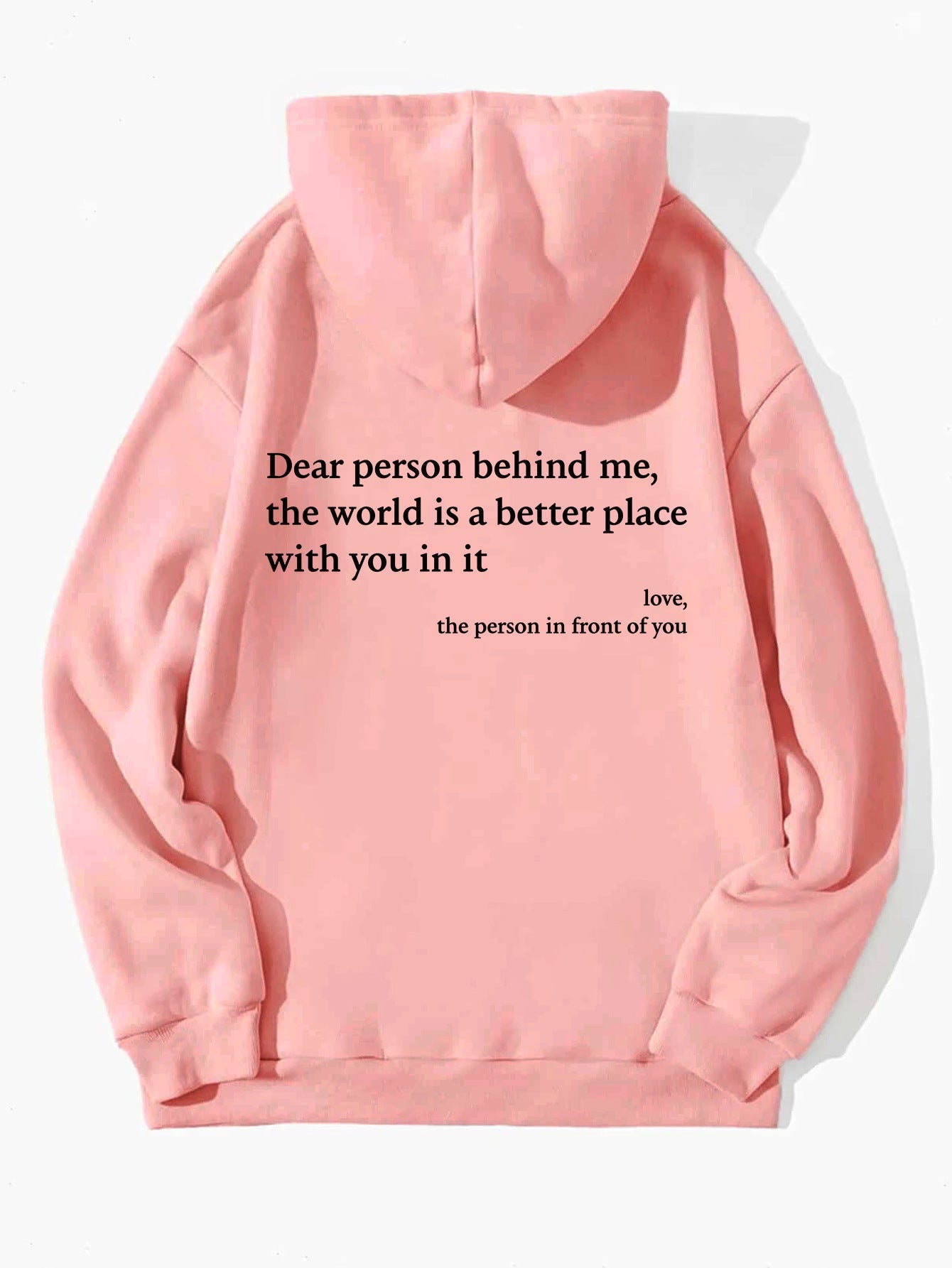 Inspirational Women's Hoodie - Plush Letter Print Design - Oba Buy