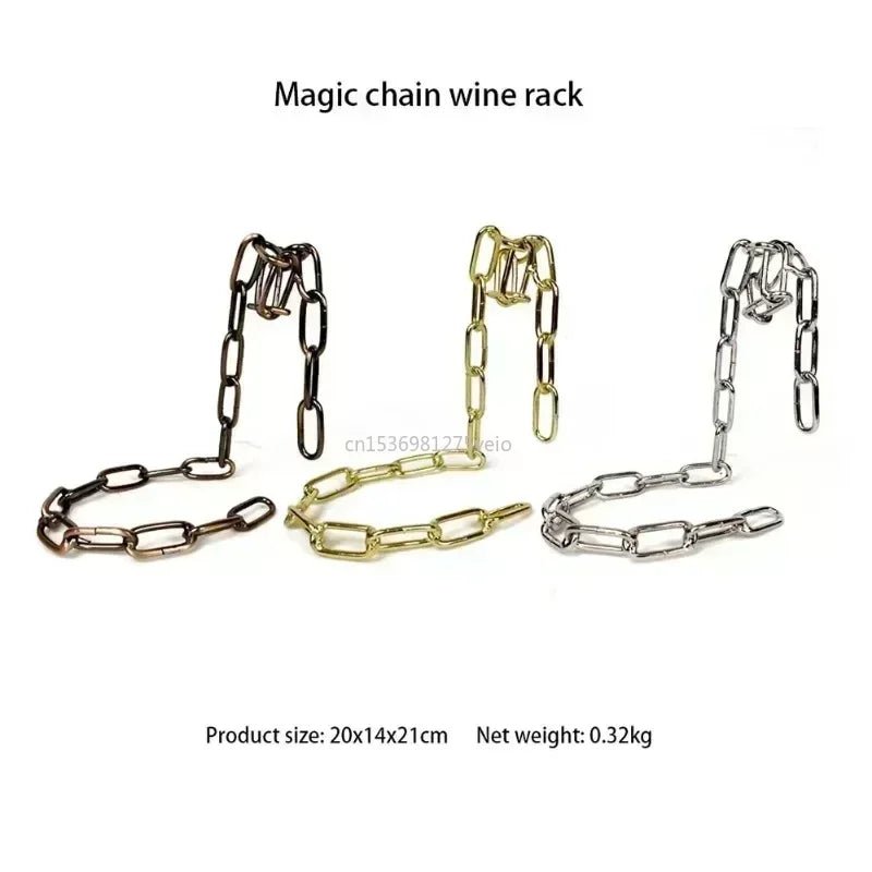 Magical Suspension Iron Chain Wine Rack for Kitchen & Bar - Oba Buy