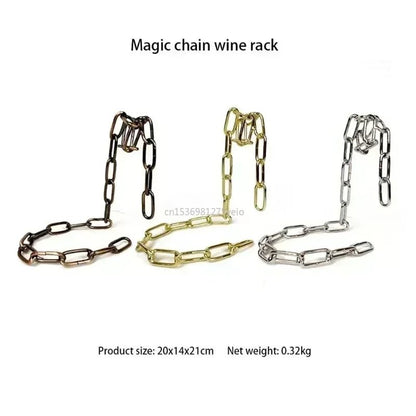 Magical Suspension Iron Chain Wine Rack for Kitchen & Bar - Oba Buy