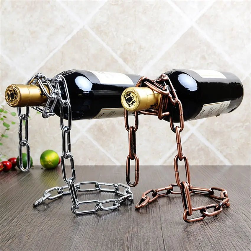 Magical Suspension Iron Chain Wine Rack for Kitchen & Bar - Oba Buy