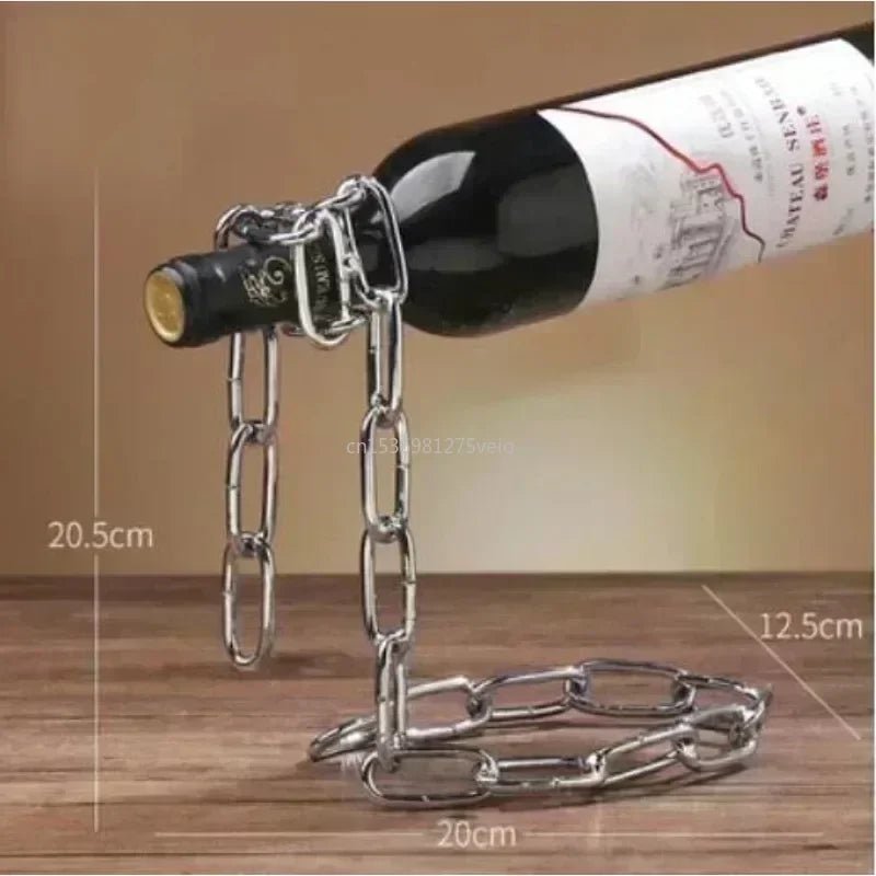 Magical Suspension Iron Chain Wine Rack for Kitchen & Bar - Oba Buy