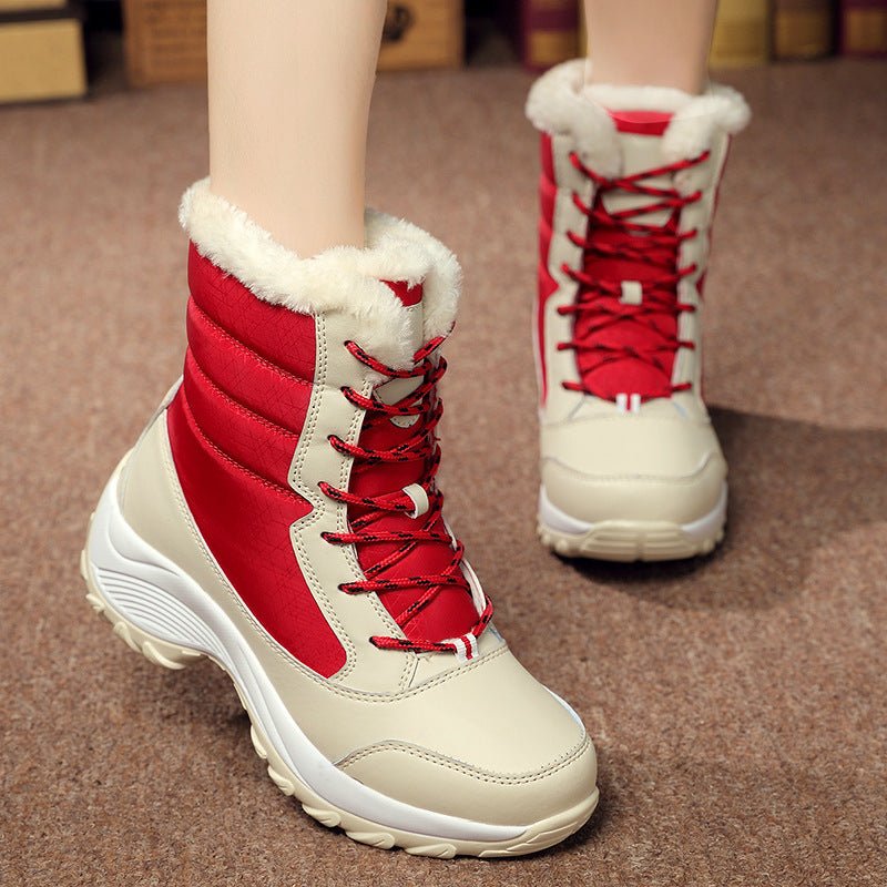 Plush Lined Snow Boots for Women – Cosy Winter Footwear - Oba Buy