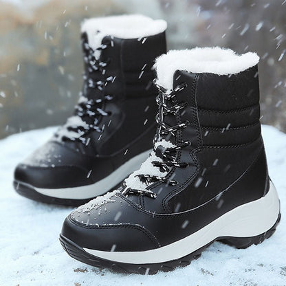 Plush Lined Snow Boots for Women – Cosy Winter Footwear - Oba Buy