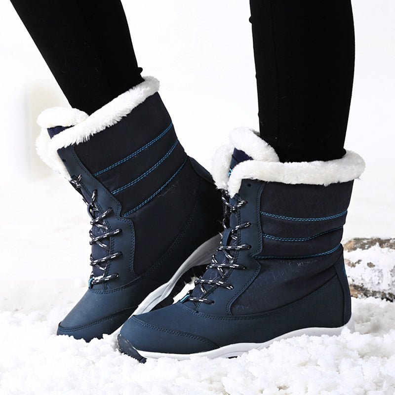 Plush Lined Snow Boots for Women – Cosy Winter Footwear - Oba Buy