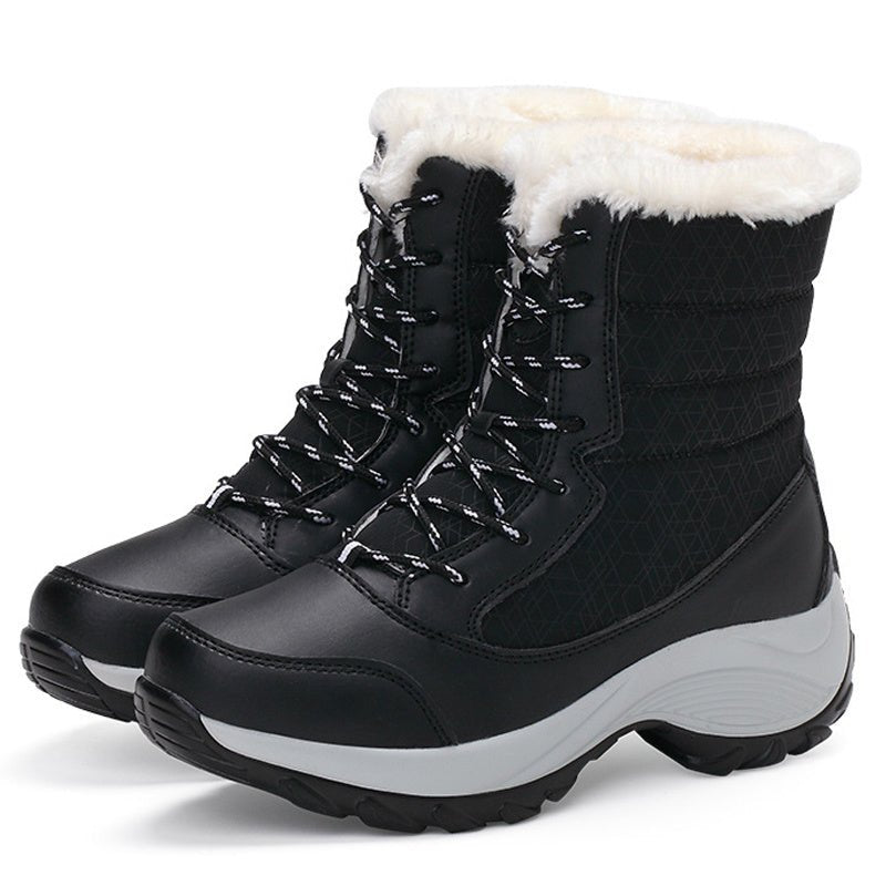 Plush Lined Snow Boots for Women – Cosy Winter Footwear - Oba Buy