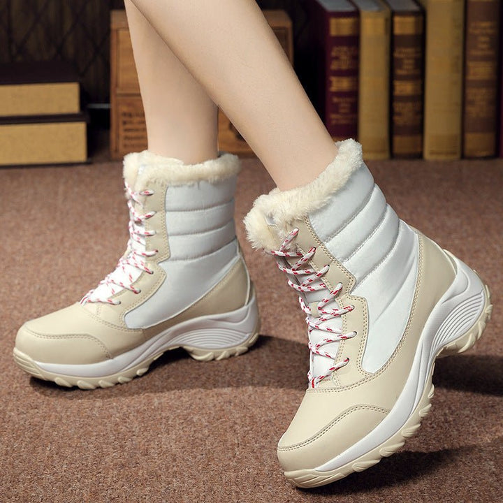 Plush Lined Snow Boots for Women – Cosy Winter Footwear - Oba Buy