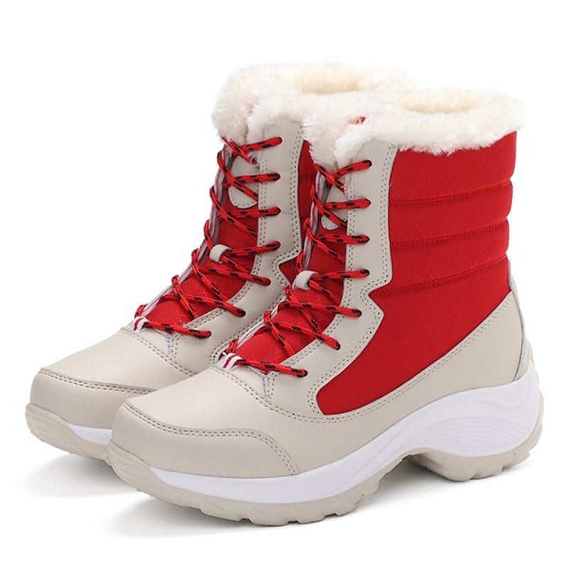 Plush Lined Snow Boots for Women – Cosy Winter Footwear - Oba Buy