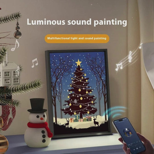 Christmas Tree Bluetooth Speaker - Luminous Art Ornament 2024