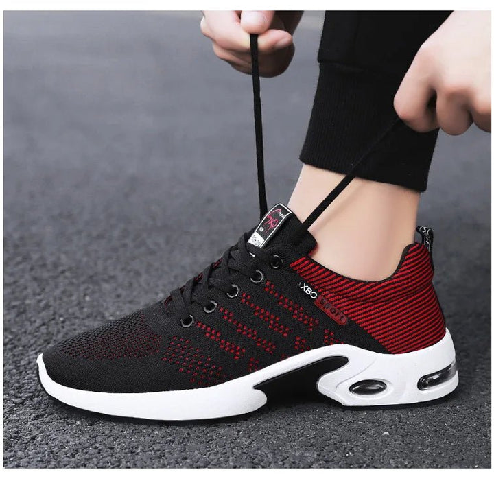 Professional Mesh Sneakers for Men - Lace-Up Tennis Shoes - Oba Buy