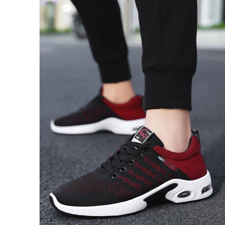 Professional Mesh Sneakers for Men - Lace-Up Tennis Shoes - Oba Buy