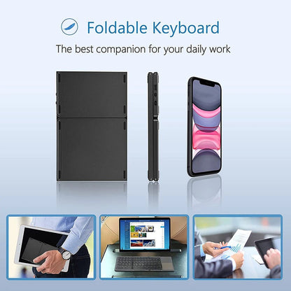 Rechargeable Mini Keyboard: Wireless Foldable Touchpad - Oba Buy