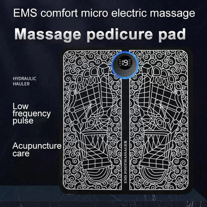 Home Electric Foot Massager for Pain Relief Blood Circulation EMS Acupoints Stimulation Foot Massage Mat Foot Muscle Relaxation - Oba Buy