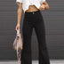 Solid Color Mid-waist Slim-fit Micro Flared Pants Corduroy - Oba Buy