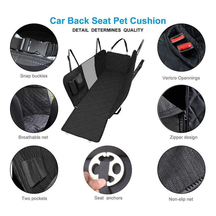 Waterproof Car Pet Seat Pad - Fits Rear Seats, All Models - Oba Buy