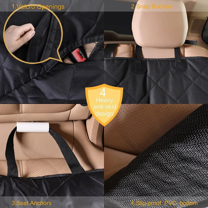 Waterproof Car Pet Seat Pad - Fits Rear Seats, All Models - Oba Buy