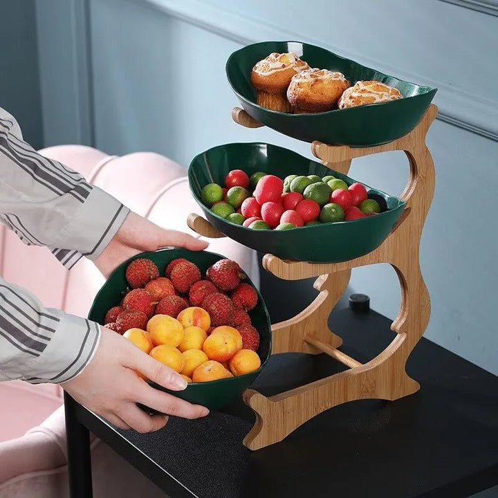 Wooden Fruit Bowl Set - Organize Your Kitchen - Oba Buy