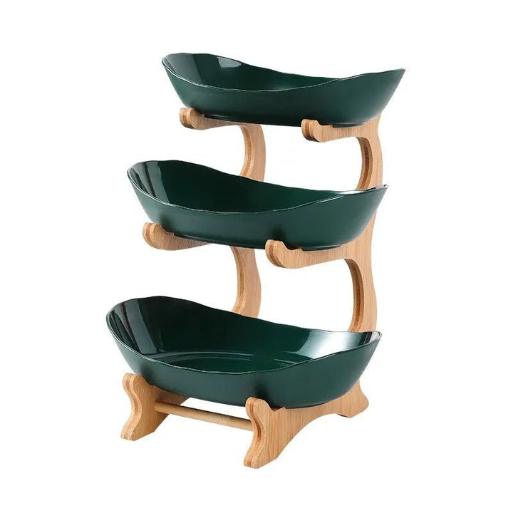 Wooden Fruit Bowl Set - Organize Your Kitchen - Oba Buy