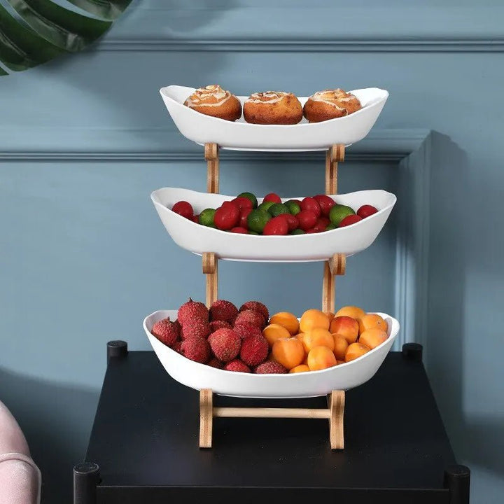 Wooden Fruit Bowl Set - Organize Your Kitchen - Oba Buy