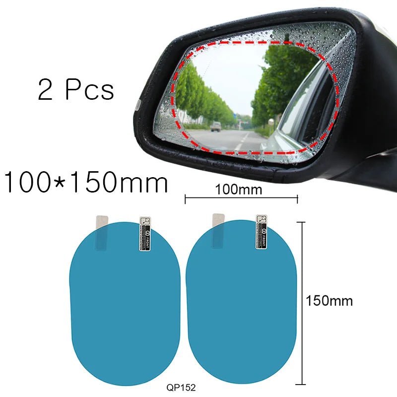 Anti-Fog Car Mirror: Window Clear Film Car Rearview Mirror Protective Film Waterproof 2 Pcs/Se - Oba Buy