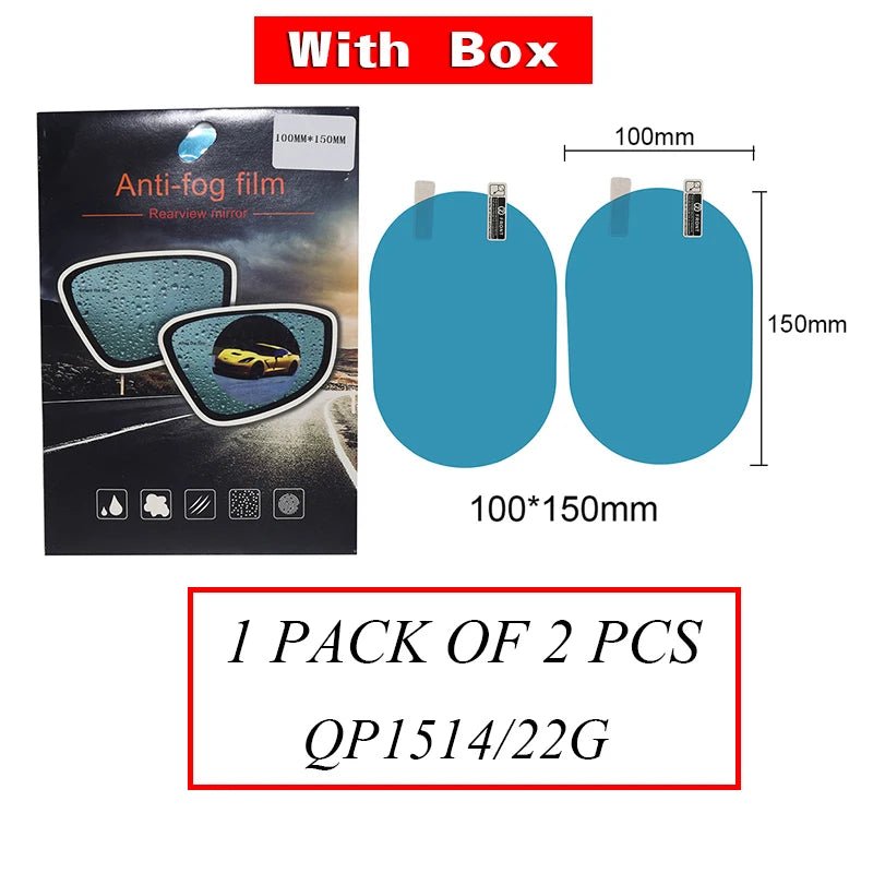 Anti-Fog Car Mirror: Window Clear Film Car Rearview Mirror Protective Film Waterproof 2 Pcs/Se - Oba Buy