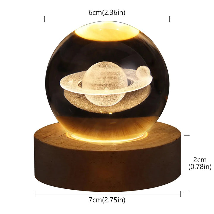 Celestial Glow Crystal Ball Night Light - Oba Buy