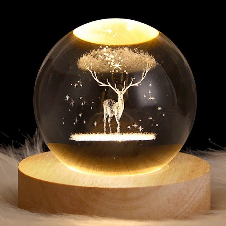 Celestial Glow Crystal Ball Night Light - Oba Buy