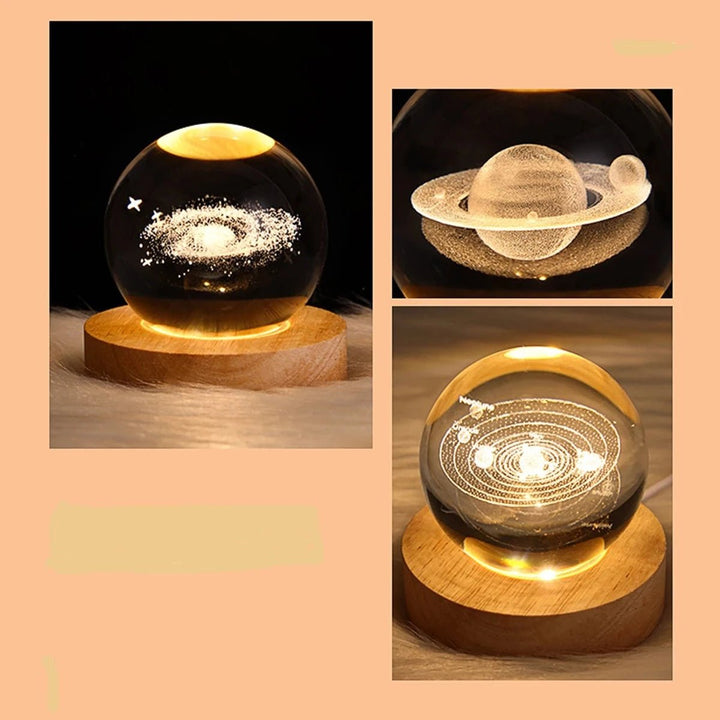 Celestial Glow Crystal Ball Night Light - Oba Buy