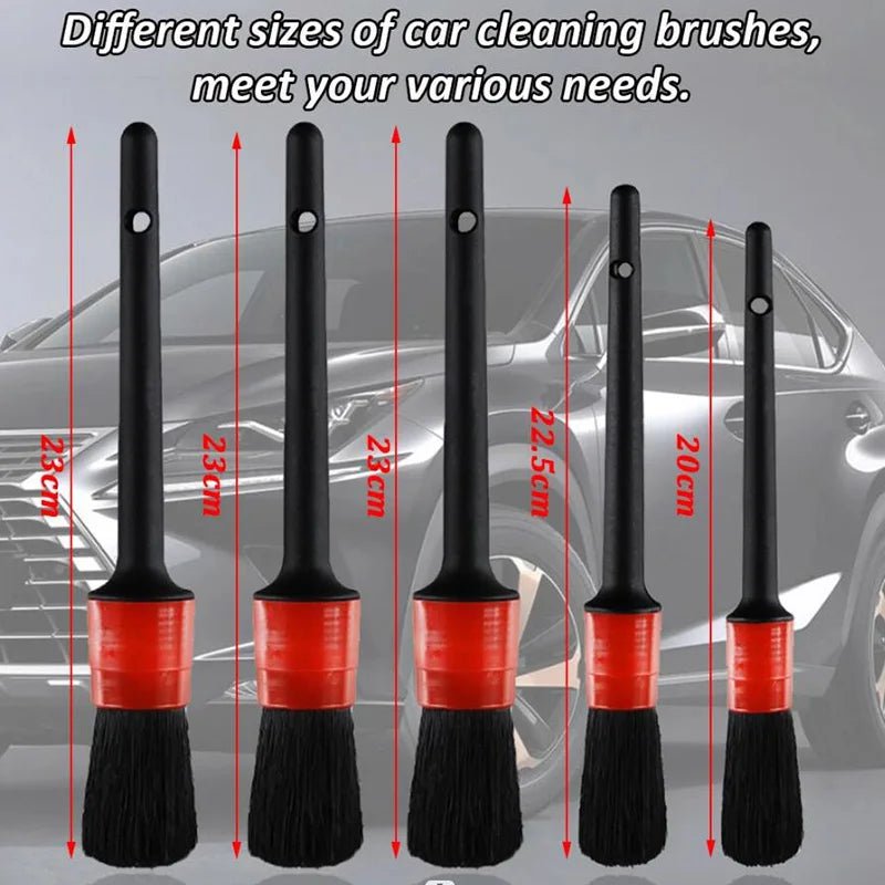 Deluxe Car Care Kit - 17 Piece Car Detailing Brush Set - Oba Buy