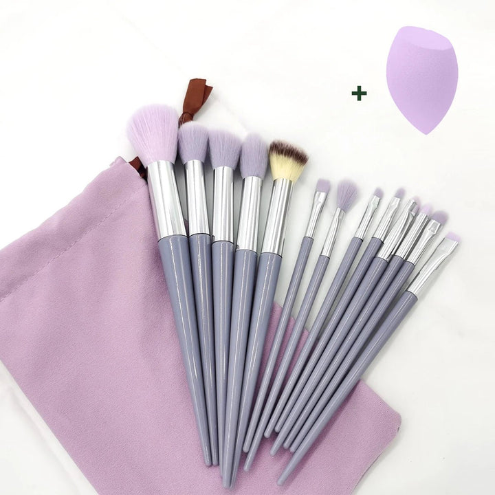 ElegancePro Makeup Brush Set: Essential 13-Piece Kit - Oba Buy