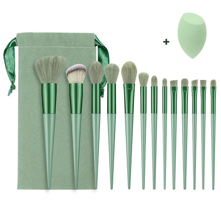 ElegancePro Makeup Brush Set: Essential 13-Piece Kit - Oba Buy