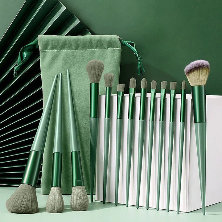 ElegancePro Makeup Brush Set: Essential 13-Piece Kit - Oba Buy