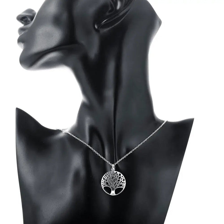 Elegant Retro Tree Sterling Silver Jewellery Set - Oba Buy