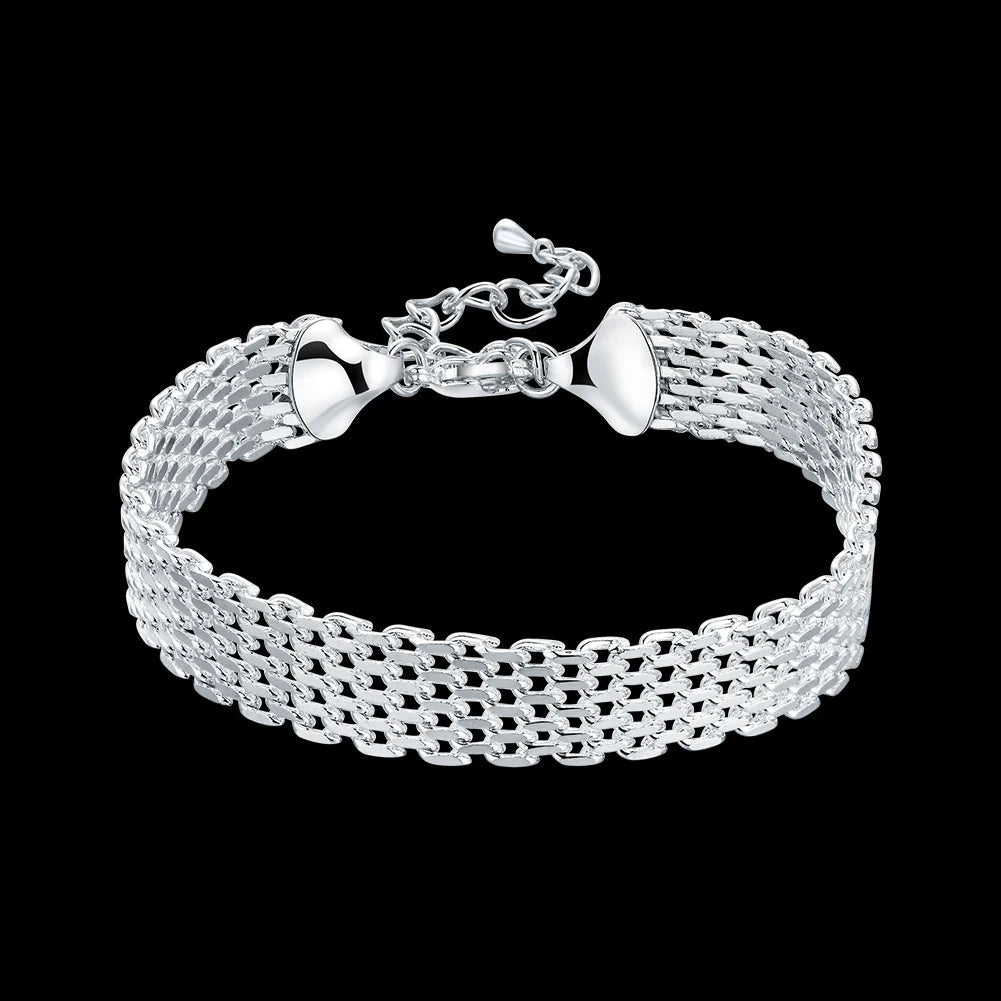 Fashionable Sterling Silver Charm Bracelet: Hot Model's Choice - Oba Buy