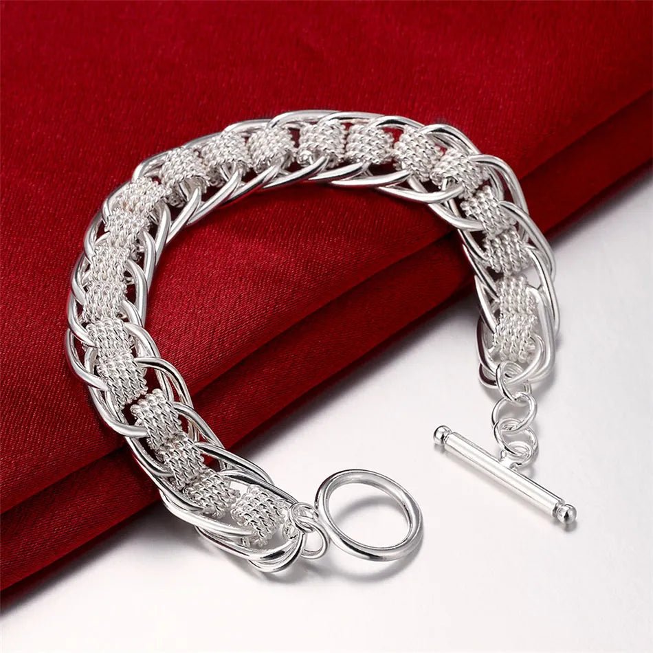 Fashionable Sterling Silver Charm Bracelet: Hot Model's Choice - Oba Buy