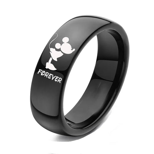 Forever United Ebony Embrace Wedding Rings - Oba Buy