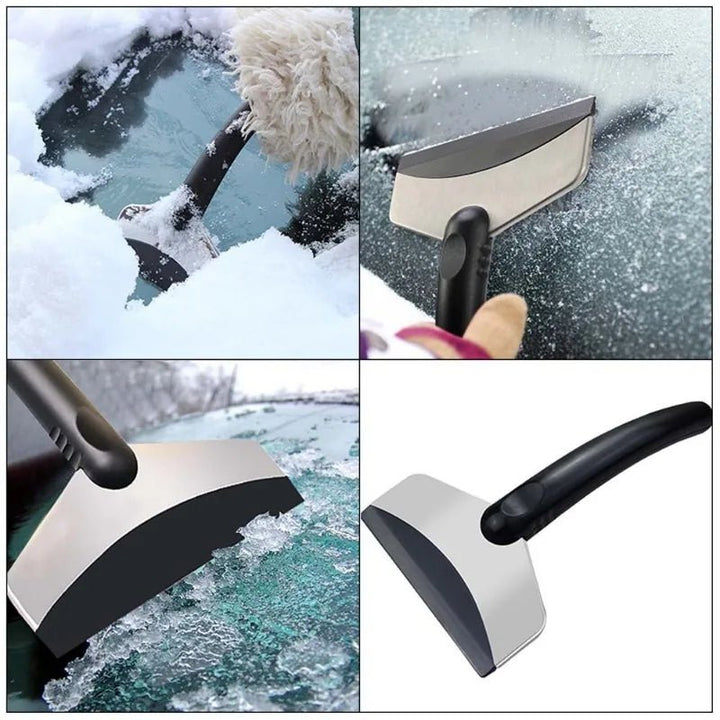 FrostMaster Deluxe: Swift Car Snow Shovel for Winter Drive - Oba Buy