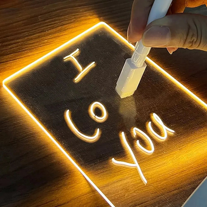 Glow Scribe Creative LED: Message Board Night Light - Oba Buy