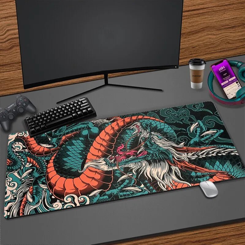 Japanese Dragon XXL Gaming Desk Mat - Oba Buy