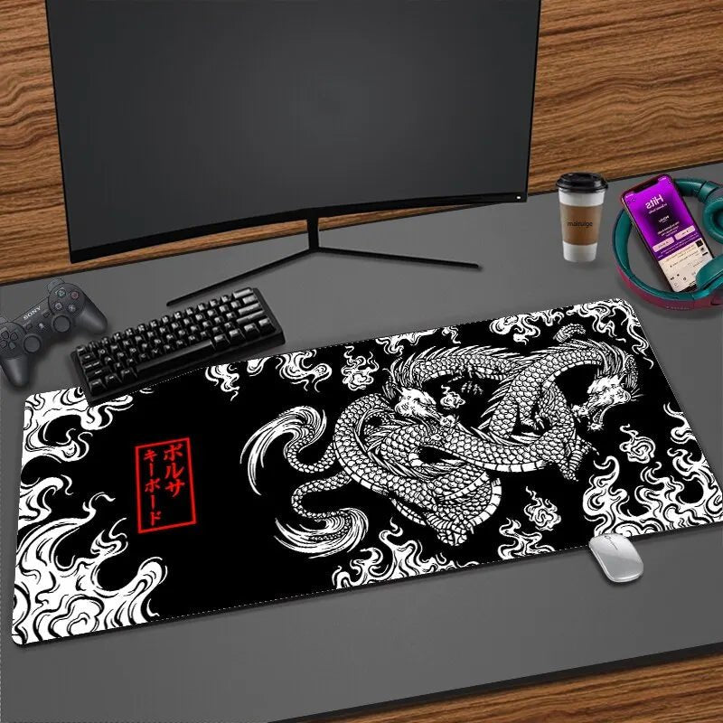 Japanese Dragon XXL Gaming Desk Mat - Oba Buy