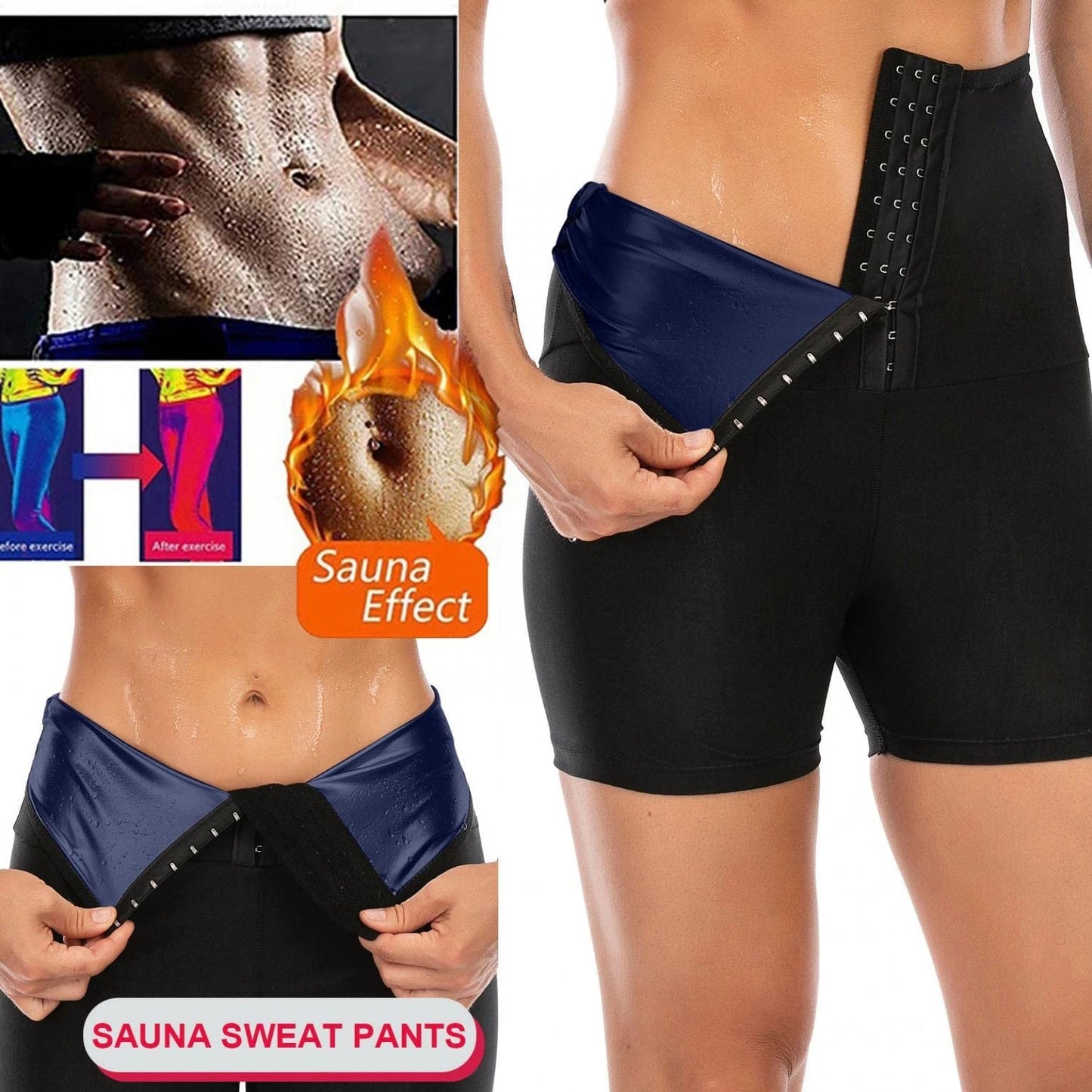 LuxeSauna™ High Waist Slimming Sweatpants for Women - Oba Buy