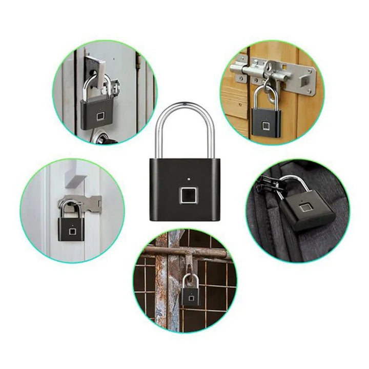 Oba Buy SecureTouch™ Keyless USB Rechargeable Fingerprint Smart Padlock - Oba Buy